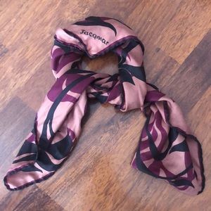 Jacqmar Designer Vintage Silky Scarf 28”x 28”